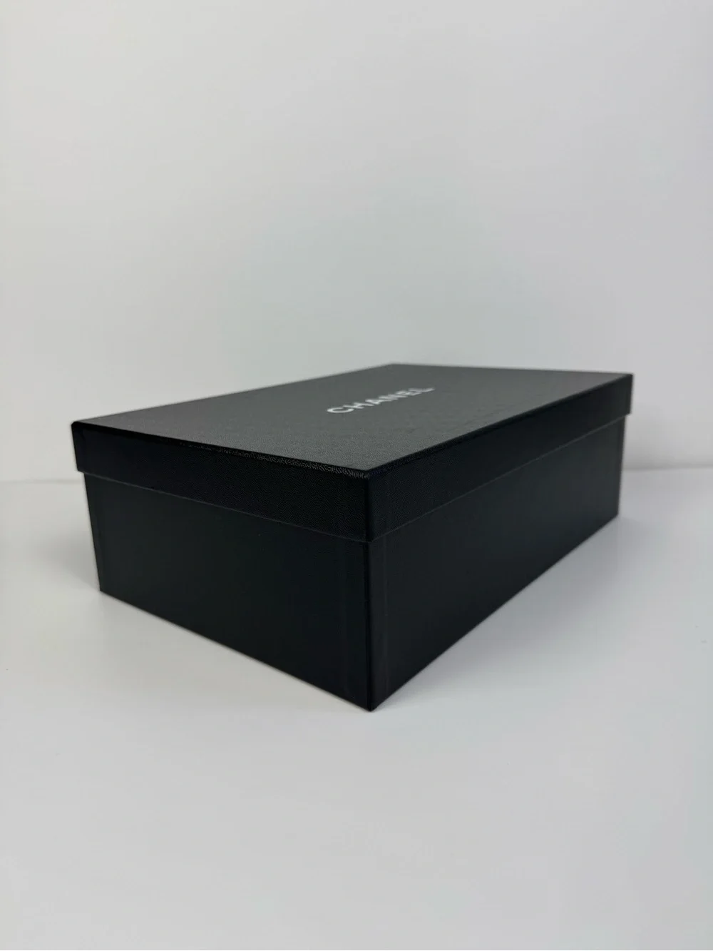 CHANEL Empty Gift Shoes Box Storage Cardboard Black 8